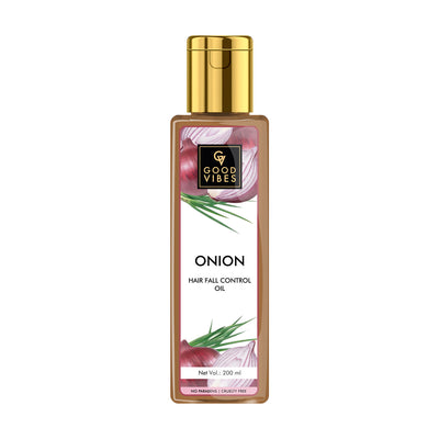 Good Vibes Onion Hairfall Control Hair Oil (200 ml) - 7