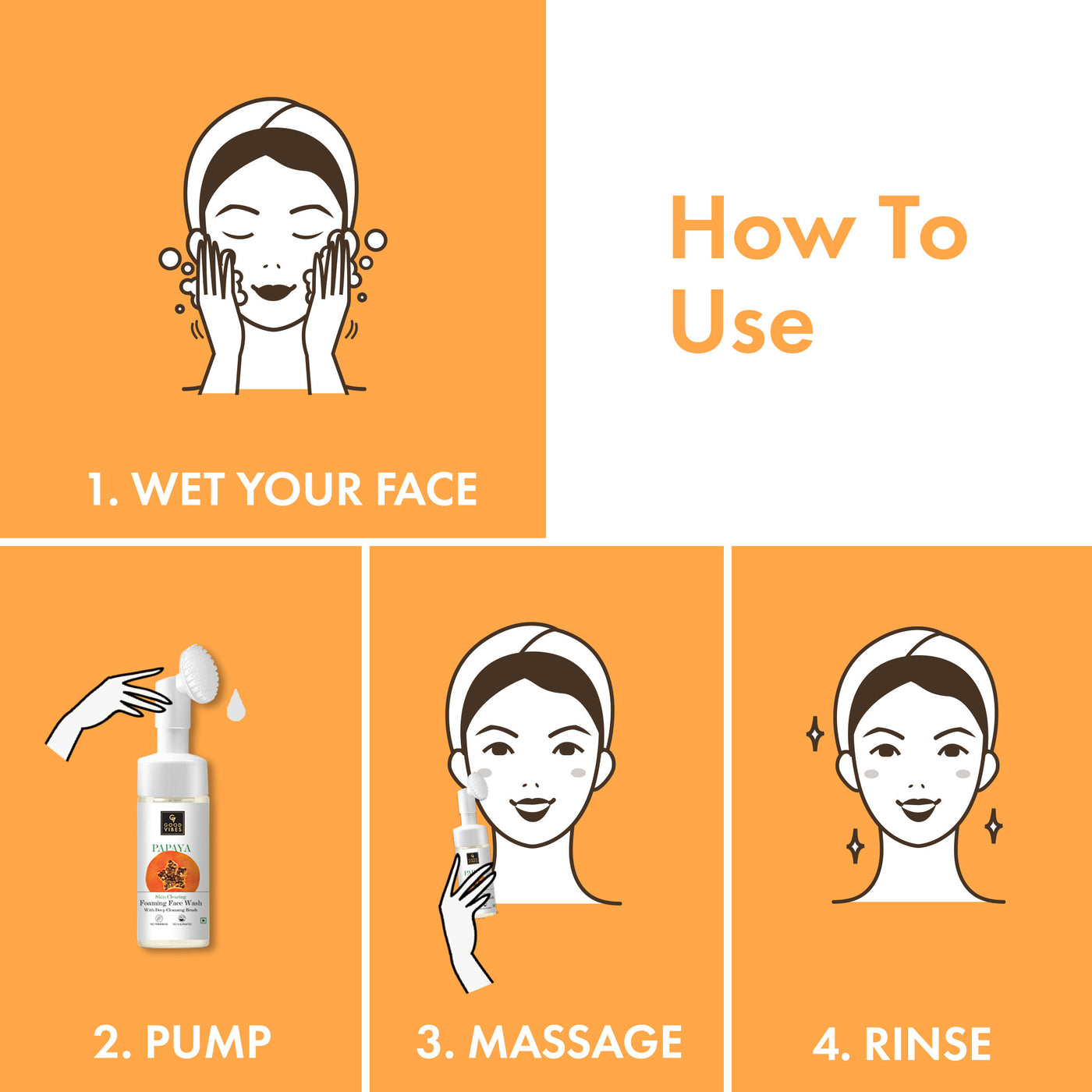 good-vibes-papaya-skin-clearing-foaming-face-wash-with-deep-cleansing-brush-150-ml-5