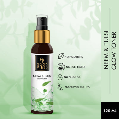 Good Vibes Glow Toner - Neem & Tulsi (120 ml) - 1